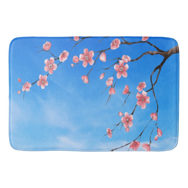 Körsbärs-Blommar Badrumsmatta (Framsidan)