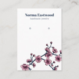 Körsbärs Blommar Blomme Visning Card Visitkort