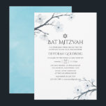Körsbärs Blommar Blommigt Bat mitzvah Inbjudningar<br><div class="desc">Bat mitzvah inbjudningar till blommigten av vita körsbär med blommar av vattenfärg är designade för att snabbt och enkelt kunna anpassas till dina händelsespecifikationer.</div>