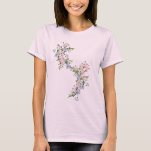Körsbärs-Blommar bröllopsgåvor T Shirt
