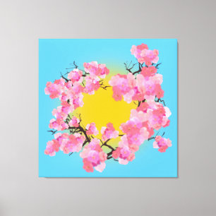 Körsbärs-Blommar Canvastryck