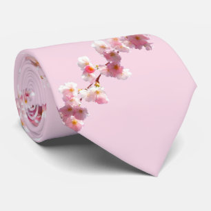 Körsbärs Blommar Neck Tie Slips