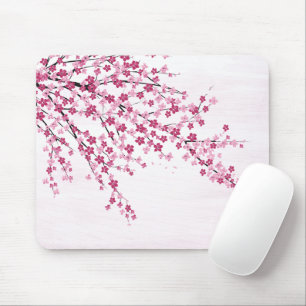 Körsbärs Blommar på Rosa Musmatta