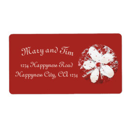 körsbärs blommar poetry red white elegant sakura fraktsedel