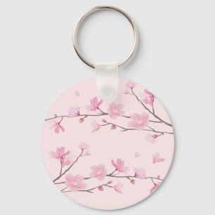 Körsbärs Blommar - Rosa Nyckelring