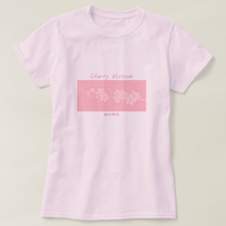 Körsbärs blommar rosa t-shirt
