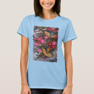 körsbärs-blommar t-shirt