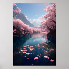 Körsbärs känsliga Blommar Poster