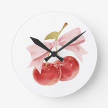 Körsbärs tjej rum dekor, Rosa Coquette Bow Körsbär