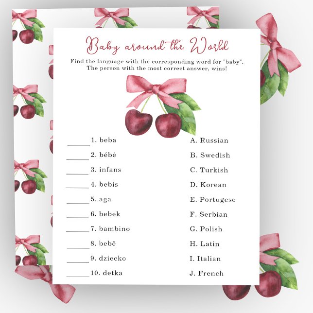 Körsbärsbåge - Baby värld runt-vilt (Skapare uppladdad)