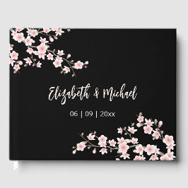 Körsbärsblom Apricot Blommig | Bröllop Gästböcker