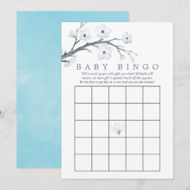 Körsbärsblom Baby Shower Bingo Inbjudningar
