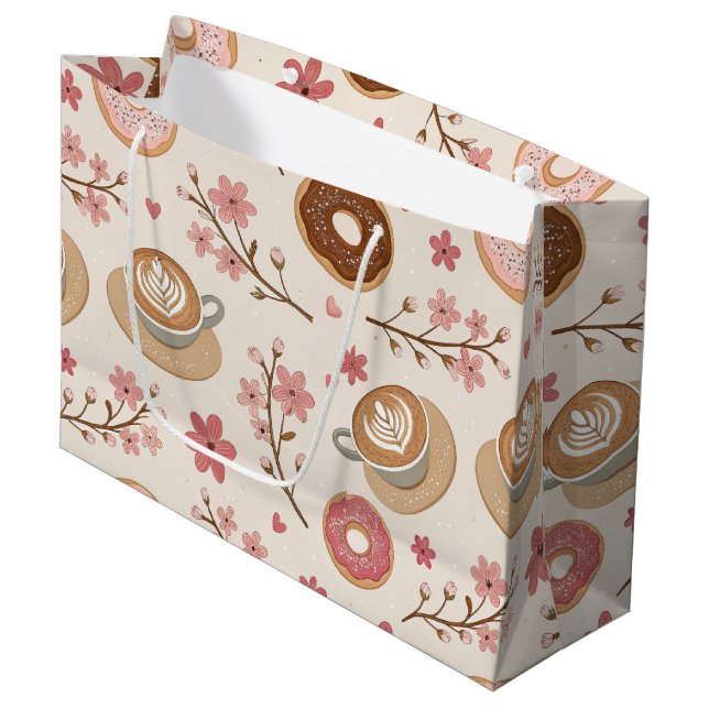 Körsbärsblom Coffee Cozy Mönster (3) (Framsidan Vinklad)