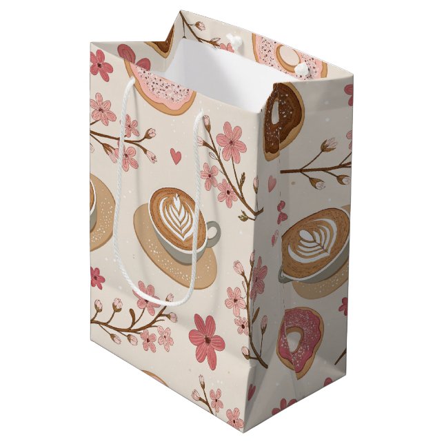 Körsbärsblom Coffee Cozy Mönster (3) (Framsidan Vinklad)