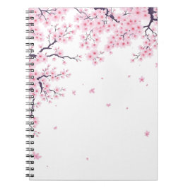 Körsbärsblom Sakura Japansk Konst Tote Anteckningsbok