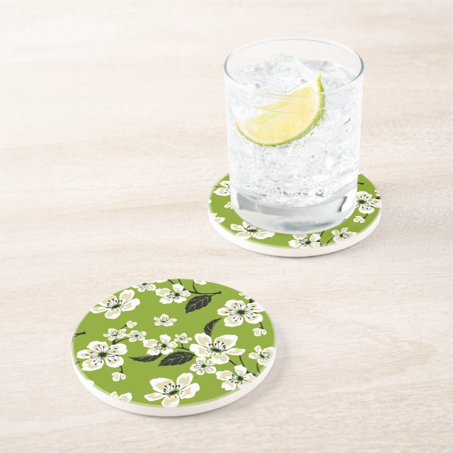 KÖRsbärsblom - SAKURA (MATCHA GRÖN) Underlägg (Sidan)