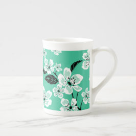 KÖRsbärsblom - SAKURA (MINT) Benporslin Mugg