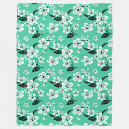 KÖRsbärsblom - SAKURA (MINT) Fleecefilt