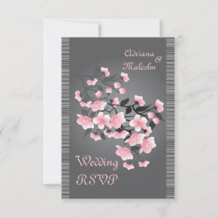 Körsbärsblom (Sakura) RSVP Inbjudningar