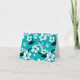 KÖRsbärsblom - SAKURA (TEAL) Tack Kort