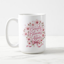 Körsbärsblom : Skönhet blommar igen Kaffemugg