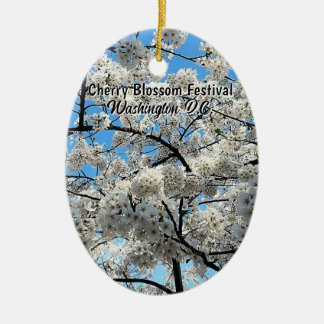 Körsbärsblomfestival Washington D.C. souvenir Julgransprydnad Keramik