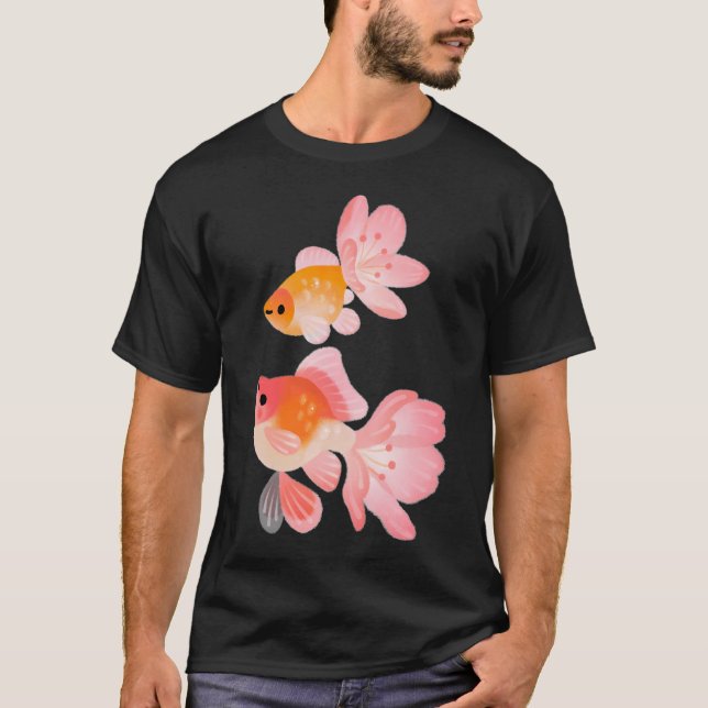 Körsbärsblommande guldfisk 1 t shirt (Framsida)