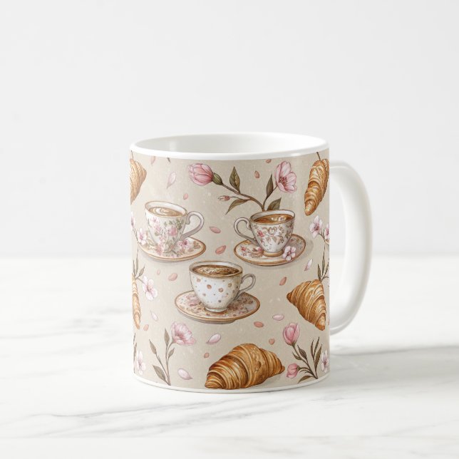 Körsbärsblommas Kaffekrympattern (9) Kaffemugg (Framsida höger)