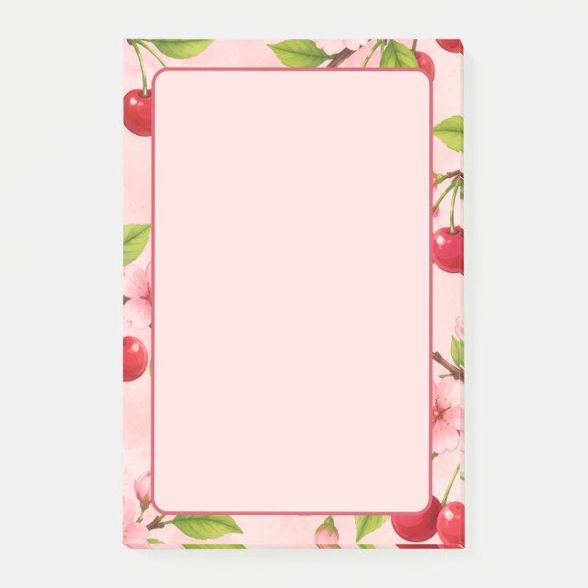 Körsbärsblommas Post-it Block (Framsida)