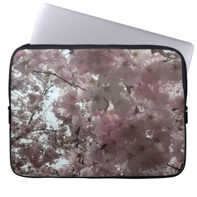 Körsbärsblommor blommar laptop fodral (Framsidan)