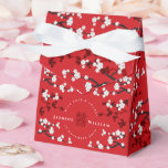 Körsbärsblommor & Dubbel Lycka Kinesiskt Bröllop Presentaskar<br><div class="desc">Röda/vita körsbärsblommor/Sakura och enkelt dubbelt lyckosymbol,  elegant kinesisk bröllopspresentförpackning.</div>