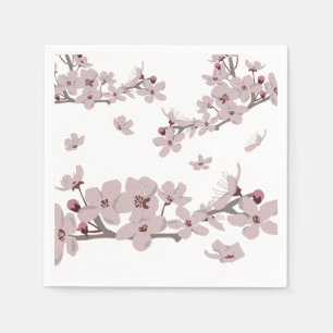 Körsbärsblommor Flytande Blommor Pappersservett