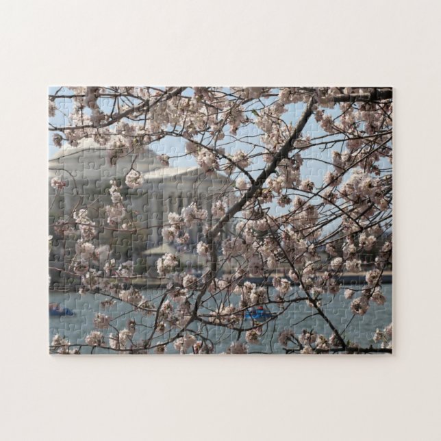 Körsbärsblommor i blom i Washington DC Pussel (Horisontell)