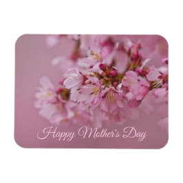 Körsbärsblommor Mors Dag Blekgul Reflektioner Magnet