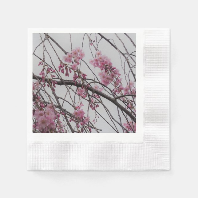 Körsbärsblommor Pappersservett (Framsidan)