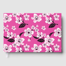 KÖRsbärsblommor - SAKURA-MÖNSTER I ROSA Gästböcker