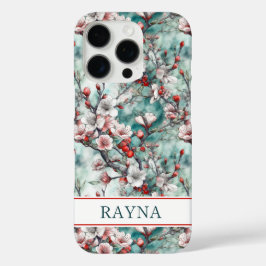 Körsbärsblommor Sakura Tryck Monogram