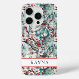 Körsbärsblommor Sakura Tryck Monogram