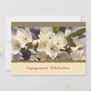 Körsbärsblommors Förlovningsinbjudan Inbjudningar
