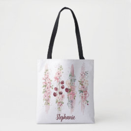 Körsbärsblomning Blomstervattenfärg, Lägg till nam Tygkasse
