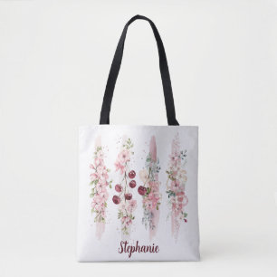 Körsbärsblomning Blomstervattenfärg, Lägg till nam Tygkasse