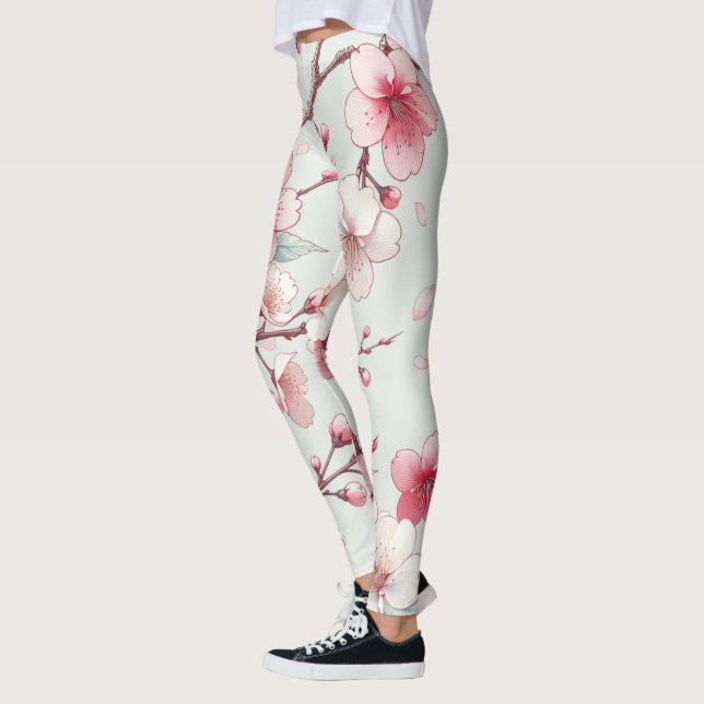 Körsbärsblomning Leggings (Vänster)