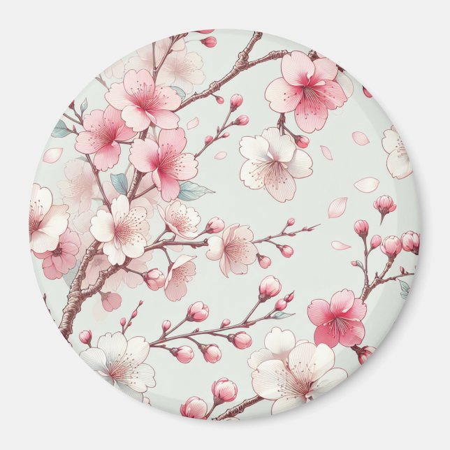 Körsbärsblomning Magnet (Framsidan)