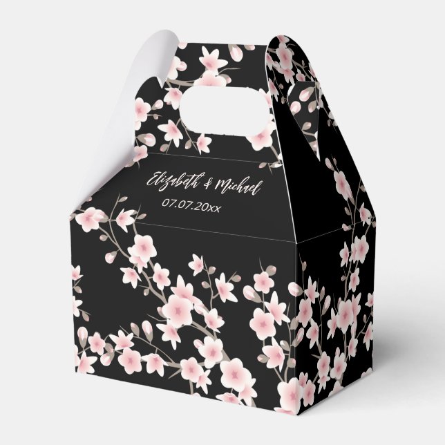 Körsbärsblomning Rosa | Tack Presentaskar (Framsidan Sidan)