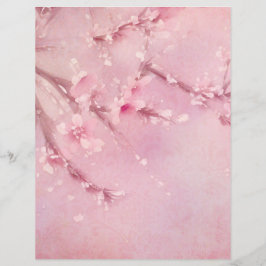 Körsbärsblomning Scrapbook Ephemera