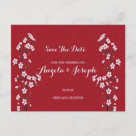 Körsbärsblomning Spara datum-kort Meddelande Vykort