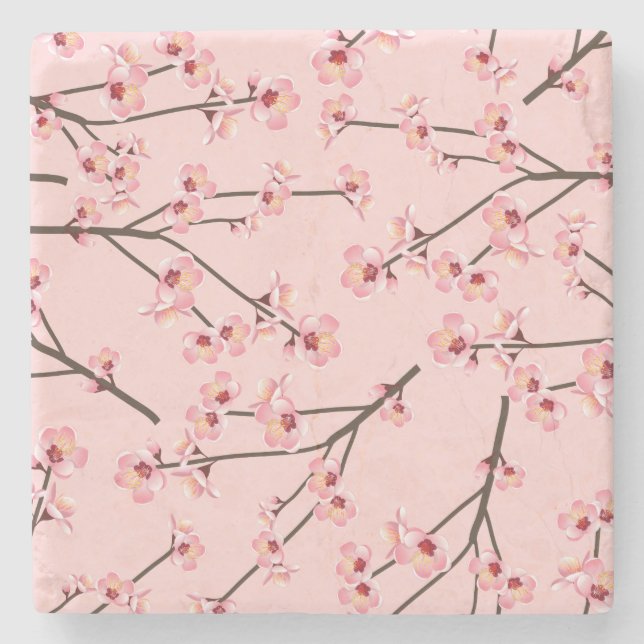 Körsbärsblomning Stenunderlägg (Framsidan)