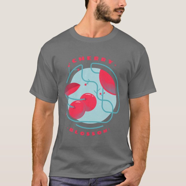 Körsbärsblomning T Shirt (Framsida)
