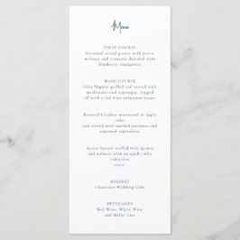 Körsbärsblomningens bröllopsmeny meny