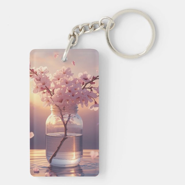 Körsbärsblomserenhet – Elegant Sakura-gren i (Baksidan)